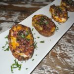 Potato Skins catering tray from ECB in Ridgewood, Queens